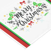 Festive Merry Christmas   Short Table Runner ショートテーブルランナー (コーナー)