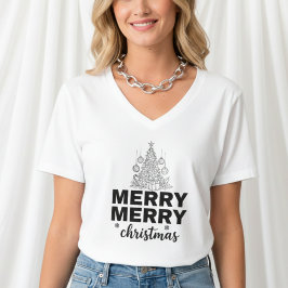 Festive Merry Christmas T-Shirt – Colorful Holiday Tシャツ
