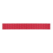 Festive Merry Christmas Text Pattern Gift Ribbon グログランリボン (正面)