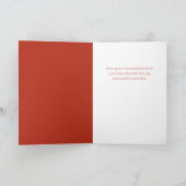 Festive Merry Christmas Winter Greenery Photo シーズンカード (内部)