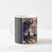 Festive Midnight Clock Happy New Year Mug コーヒーマグカップ (正面左)