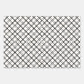 Festive Modern Black and Beige  ラッピングペーパーシート (正面3)