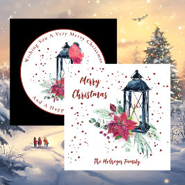 Festive Modern Christmas Card カード
