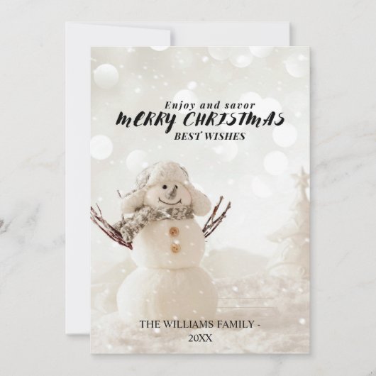 Festive,modern,cute christmas card  シーズンカード (正面)