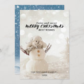 Festive,modern,cute christmas card  シーズンカード (正面/裏面)