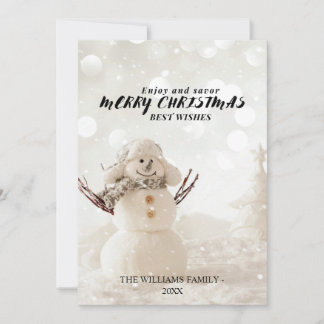 Festive,modern,cute christmas card  シーズンカード