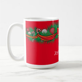 Festive motifs  Joyeuses Fêtes  - red Coffee Mug コーヒーマグカップ