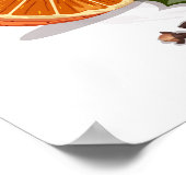 Festive Mulled Wine with Ingredients Illustration  ポスター (角)