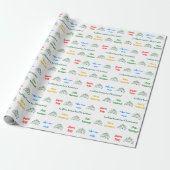 Festive Multilingual Christmas Wrapping Paper ラッピングペーパー (アンロールド)