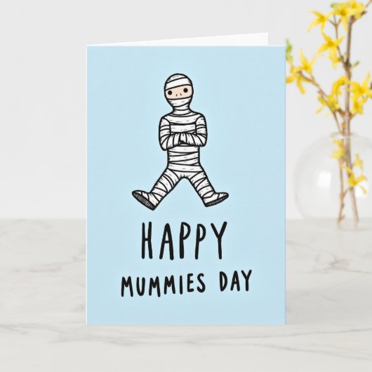 Festive Mummys Day Art Card カード (黄色い花)