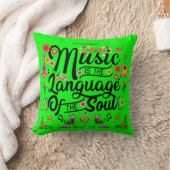 Festive Music Is The Language Of The Soul (GO) クッション (ブランケット)