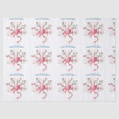Festive Neuron Pattern – Santa’s Favorite Nurse 薄葉紙 (正面)
