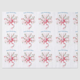 Festive Neuron Pattern – Santa’s Favorite Nurse 薄葉紙