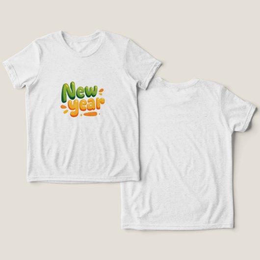 festive new year  トライブレンドＴシャツ (デザイン正面&裏面)