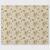 Festive New Year Celebration ラッピングペーパー (フラット)