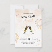 Festive New Year's Eve Party Invitation 招待状 (正面)