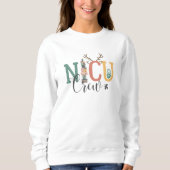 Festive NICU Crew Christmas Sweatshirt  スウェットシャツ (正面)