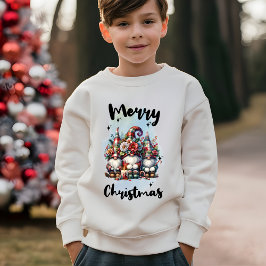 Festive Nordic Gnome Trio with Candles and Winter 