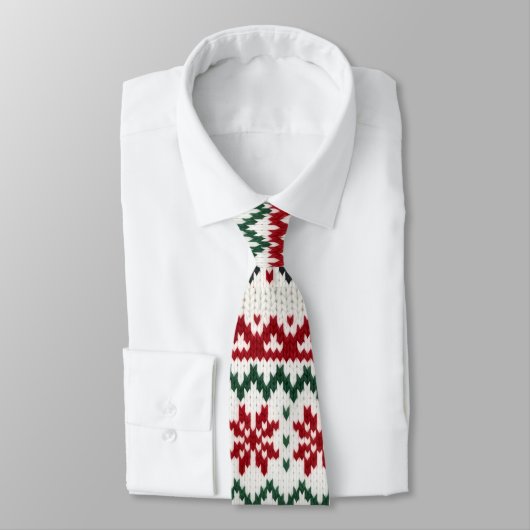 Festive Nordic Knit Christmas Tie ネクタイ (タイ)