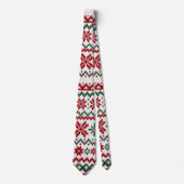 Festive Nordic Knit Christmas Tie ネクタイ (正面)