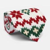 Festive Nordic Knit Christmas Tie ネクタイ (ロール)