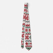 Festive Nordic Knit Christmas Tie ネクタイ (裏面)