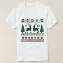Festive Nordic Reindeer Pattern Men's Christmas 