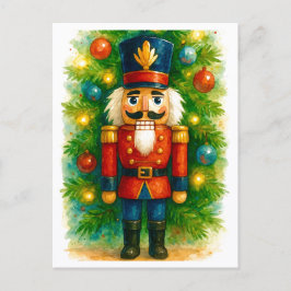 Festive Nutcracker Christmas Postcard シーズンポストカード