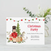 Festive Nutcracker Holiday Christmas Party 招待状 (スタンド正面)