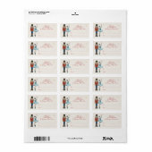 Festive Nutcracker Merry Christmas To From Labels ラベル (フルシート)