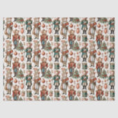 Festive Nutcracker Mice with Holiday Decor 薄葉紙 (正面)