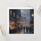 Festive Old London Christmas Card  カード (正面/裏面インサイチュ)