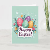 Festive Painted Shapes Greeting Card カード (正面)