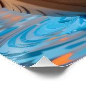 Festive Panda Boat Scene ポスター (コーナー)