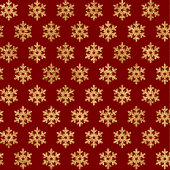 Festive Paper Plates Red Gold Christmas Snowflakes ペーパープレート