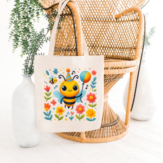 Festive Party Bee Tote Bag トートバッグ