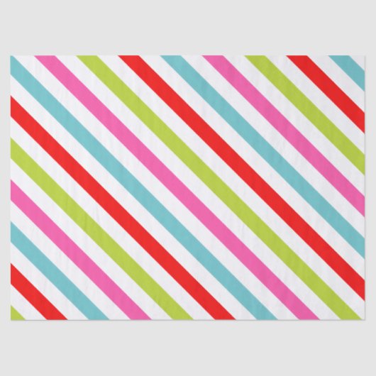 Festive Pattern – Retro Holiday Stripes 薄葉紙 (正面)