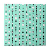 Festive pattern with string beads and jewelry star タイル (正面)