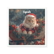 Festive Persian Cat Christmas