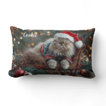 Festive Persian Cat Christmas Personalized