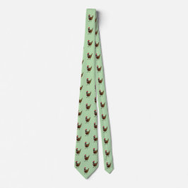 Festive Pheasant Christmas Tie, unique design      ネクタイ
