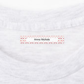 Festive Pink Christmas Patterns Name Labels ラベル (貼付)