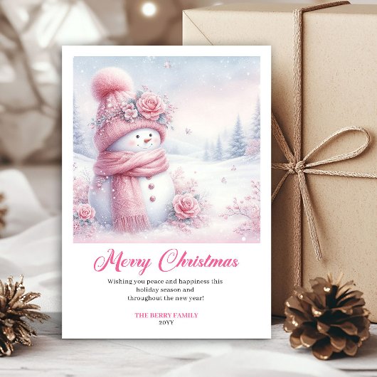 Festive Pinkmas Download Winter Scene Christmas シーズンカード