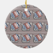 Festive pudding セラミックオーナメント (裏面)