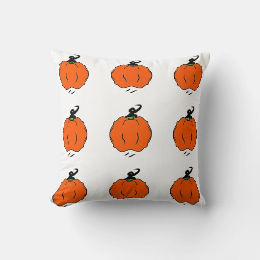 Festive Pumpkin Zen クッション (正面)