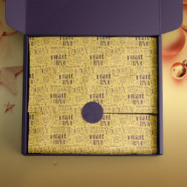 Festive Purple Christmas Typography  薄葉紙