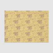 Festive Purple Christmas Typography  薄葉紙 (正面)