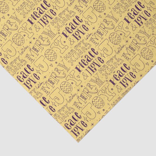 Festive Purple Christmas Typography  薄葉紙 (詳細)