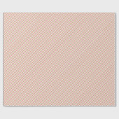 Festive Red and Gold Christmas Candy Cane Stripes  ラッピングペーパー (フラット)