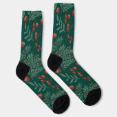 Festive Red Berry Christmas Socks ソックス (右)